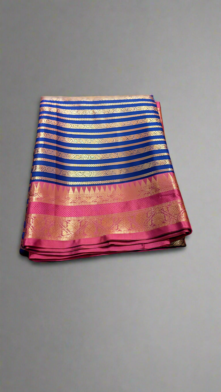 Kora Organza Banarasi Saree with Leheriya Stripes ā Now at a Special Price!