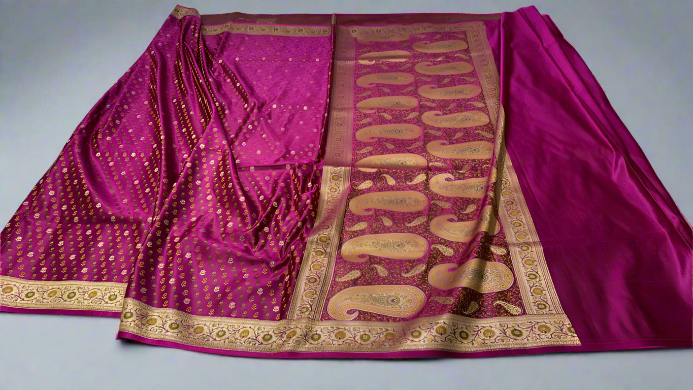 πΈ Banarasi Pashmina Saree β The Grace of Banaras in Every Drape πΈ