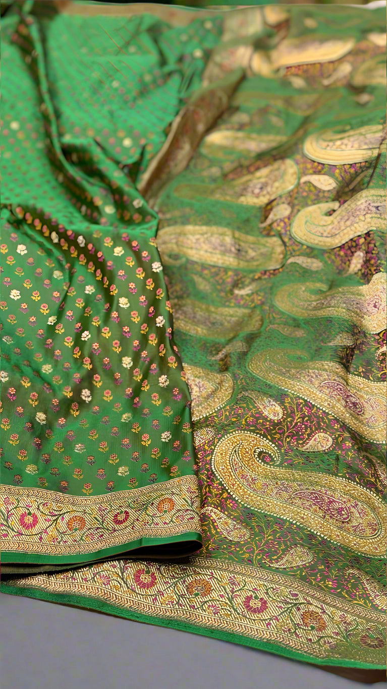 πΈ Banarasi Pashmina Saree β The Grace of Banaras in Every Drape πΈ
