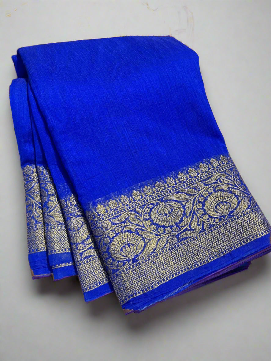 Banarasi Premium Unique Cotton Linen Soft Silk Saree ✨