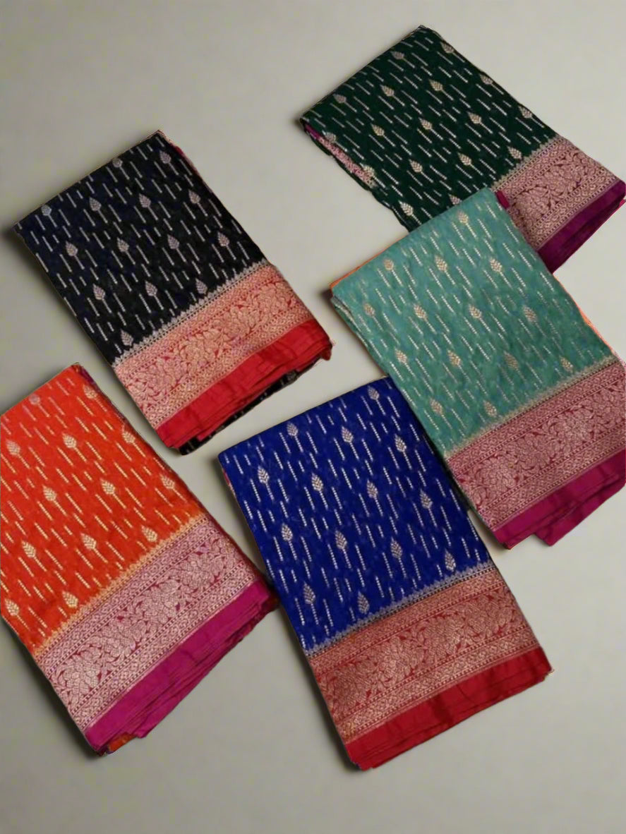 VLS-394 – Banarasi Katan Georgette Silk Soft Saree – Exclusive Collection