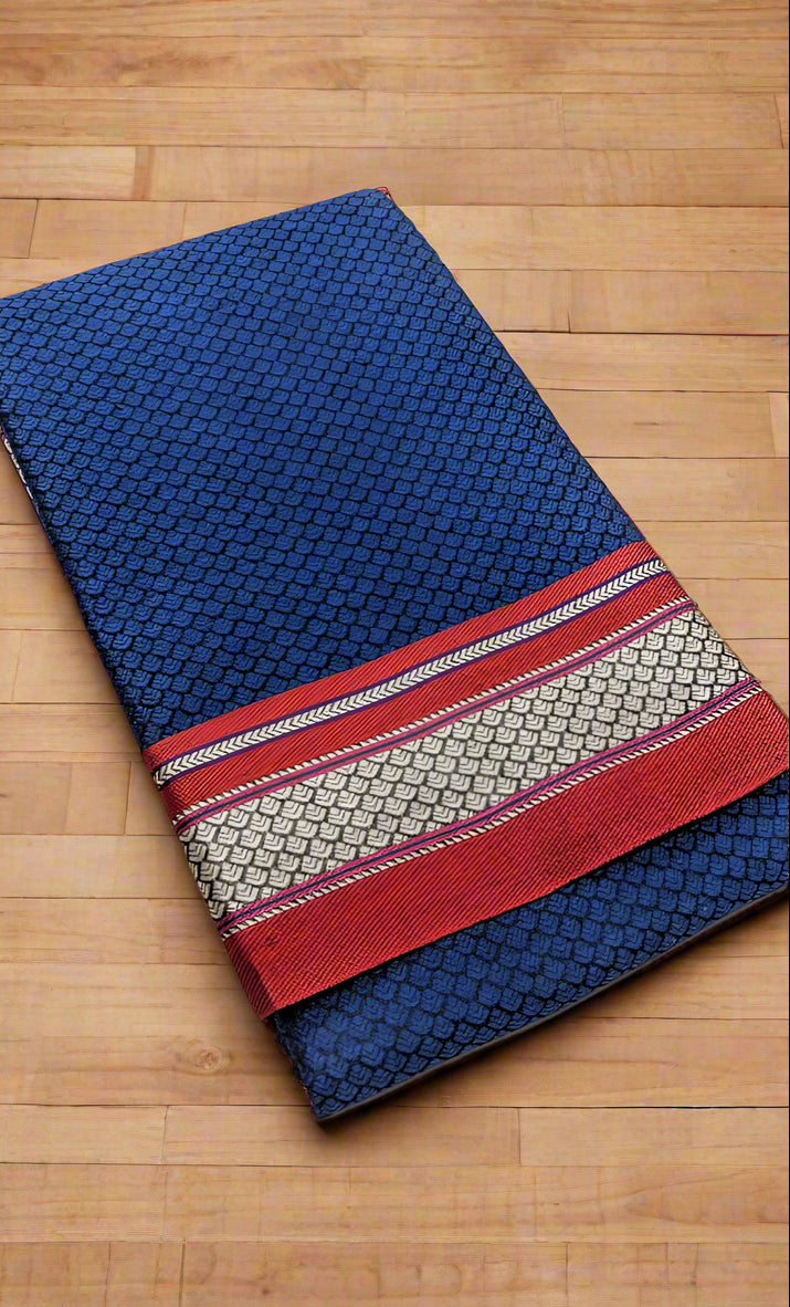 VLS 400 Banarasi Soft Cotton Silk Resham Brocade Saree – Lightweight & Elegant (No Blouse Piece)