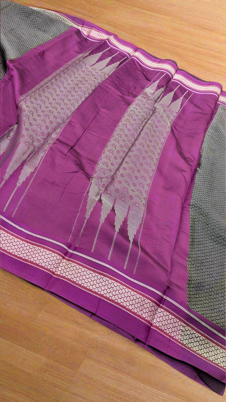 VLS 400 Banarasi Soft Cotton Silk Resham Brocade Saree – Lightweight & Elegant (No Blouse Piece)