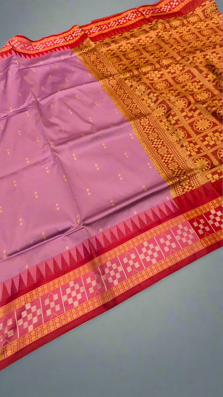 VLS 406 Banarasi Kapeta Katan Silk Saree – Resham Booti & Patola Style Border