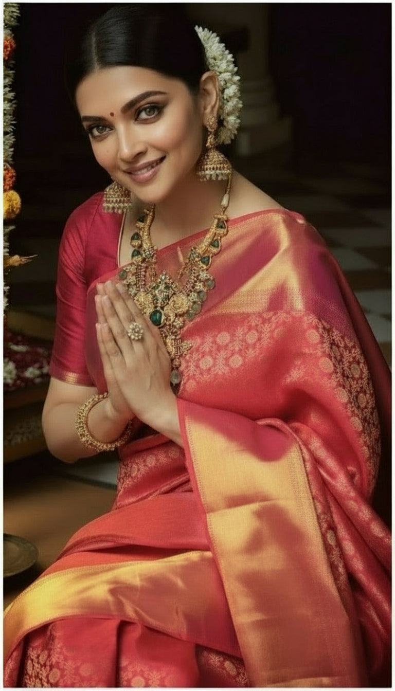 Banarasi Premium Trending Actress-Inspired Katan Silk Soft Saree - VLS 437