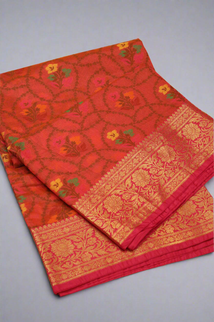 Premium Cotton Silk Saree with Zari Border & Patola Resham Weaving | VLS 430