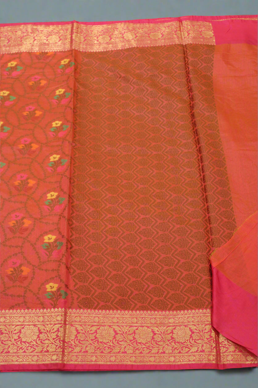 Premium Cotton Silk Saree with Zari Border & Patola Resham Weaving | VLS 430