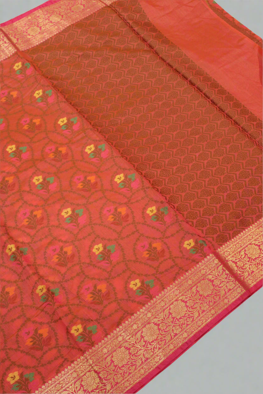 Premium Cotton Silk Saree with Zari Border & Patola Resham Weaving | VLS 430