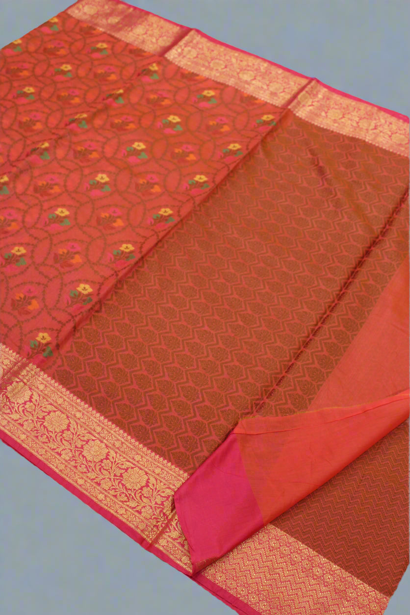 Premium Cotton Silk Saree with Zari Border & Patola Resham Weaving | VLS 430