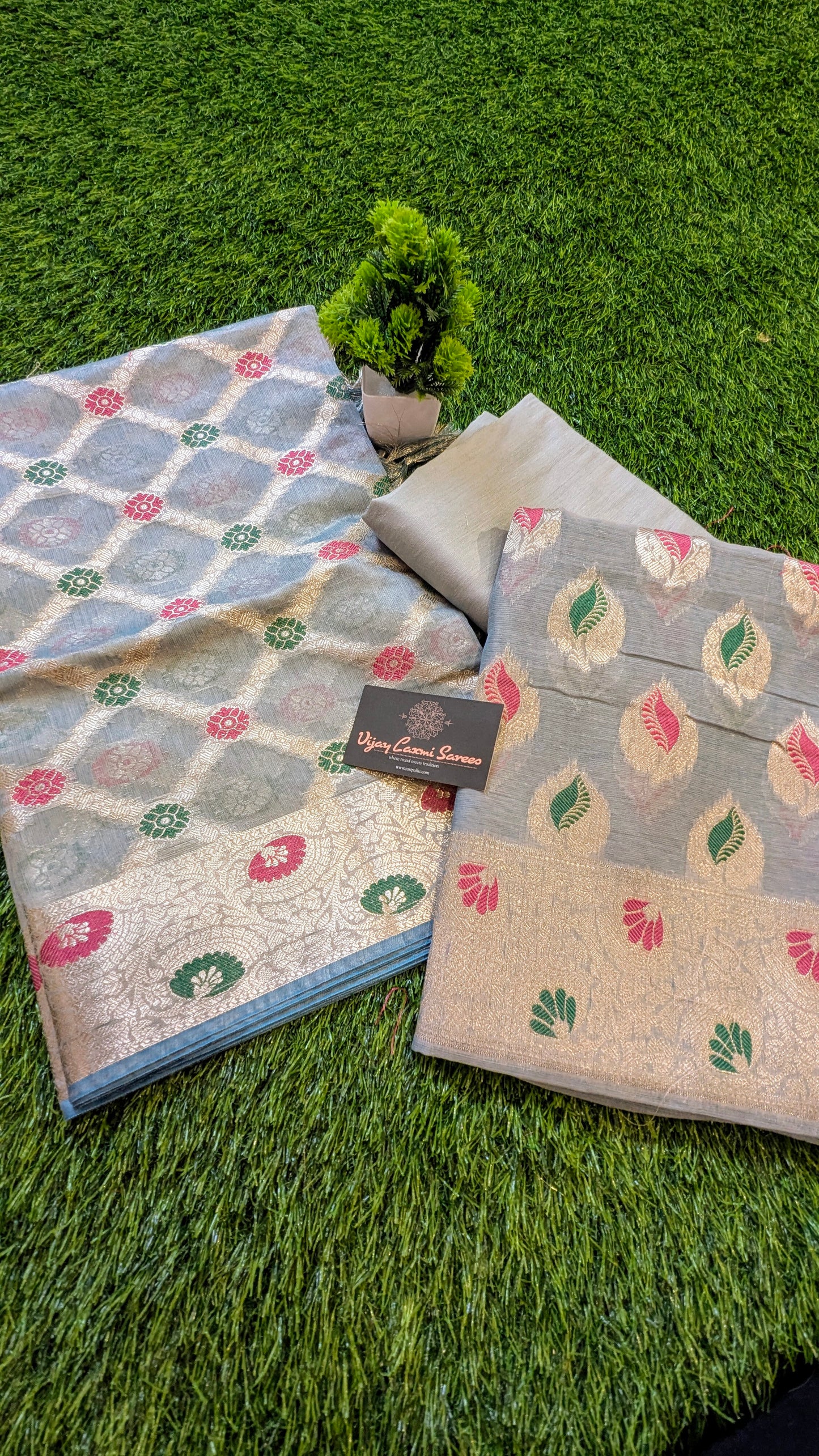 Chanderi 3-Piece Dress Material – Exclusive at ZARIPALLU