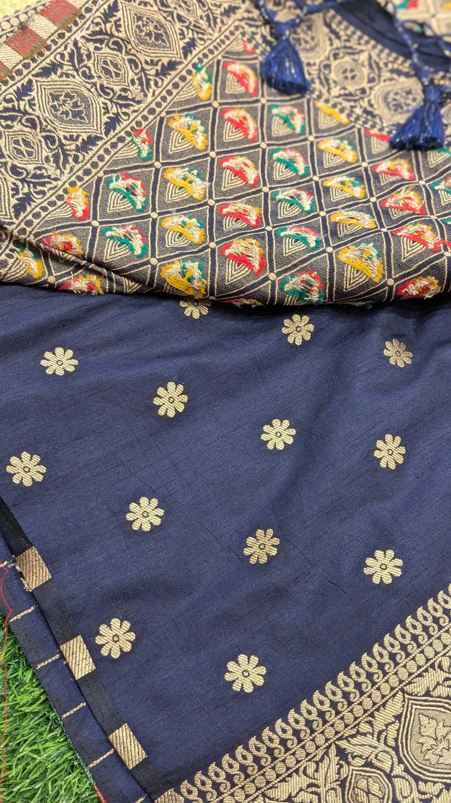 Banarasi semi-katan dupion silk saree