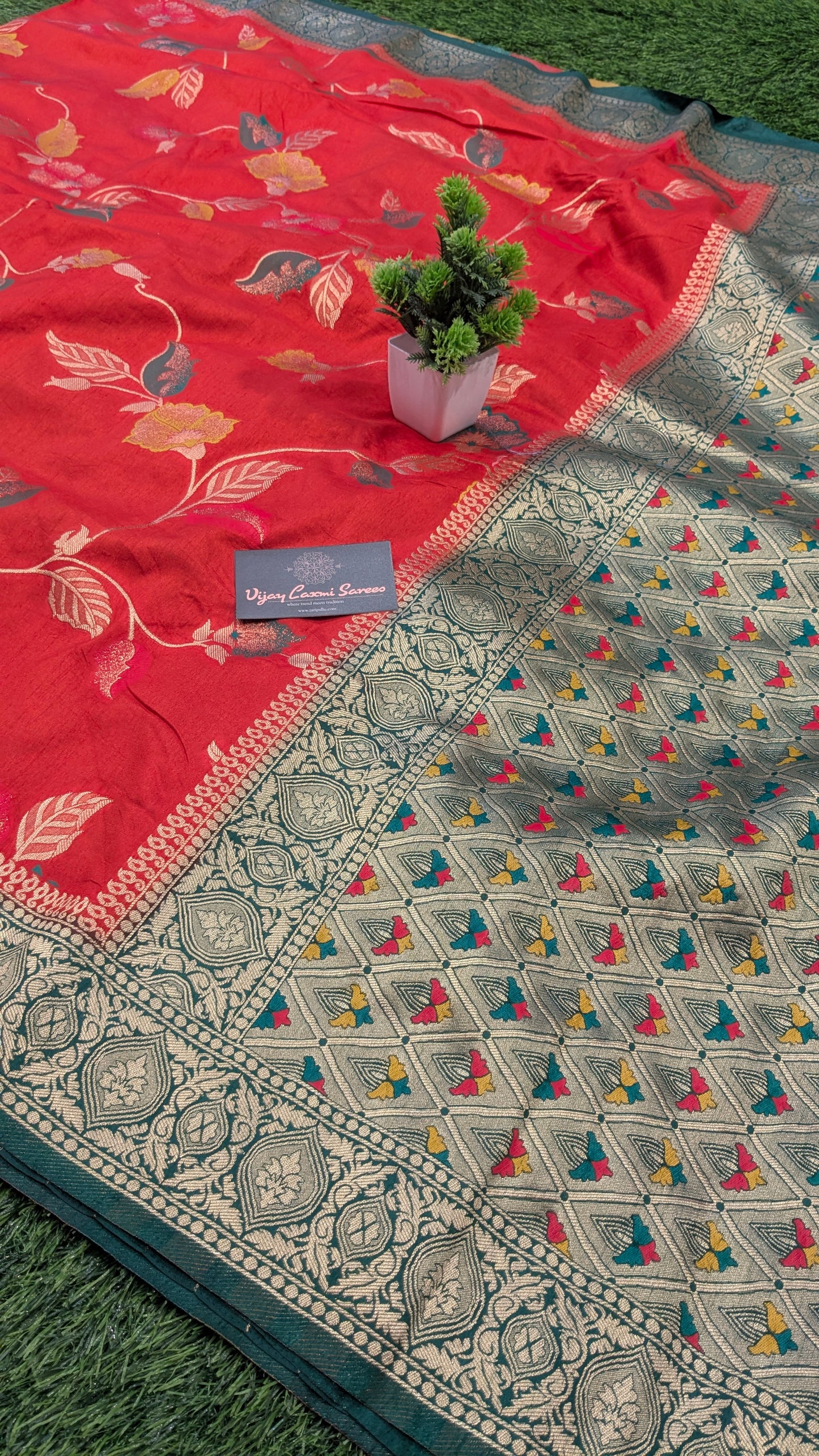 Banarasi semi-katan dupion silk saree