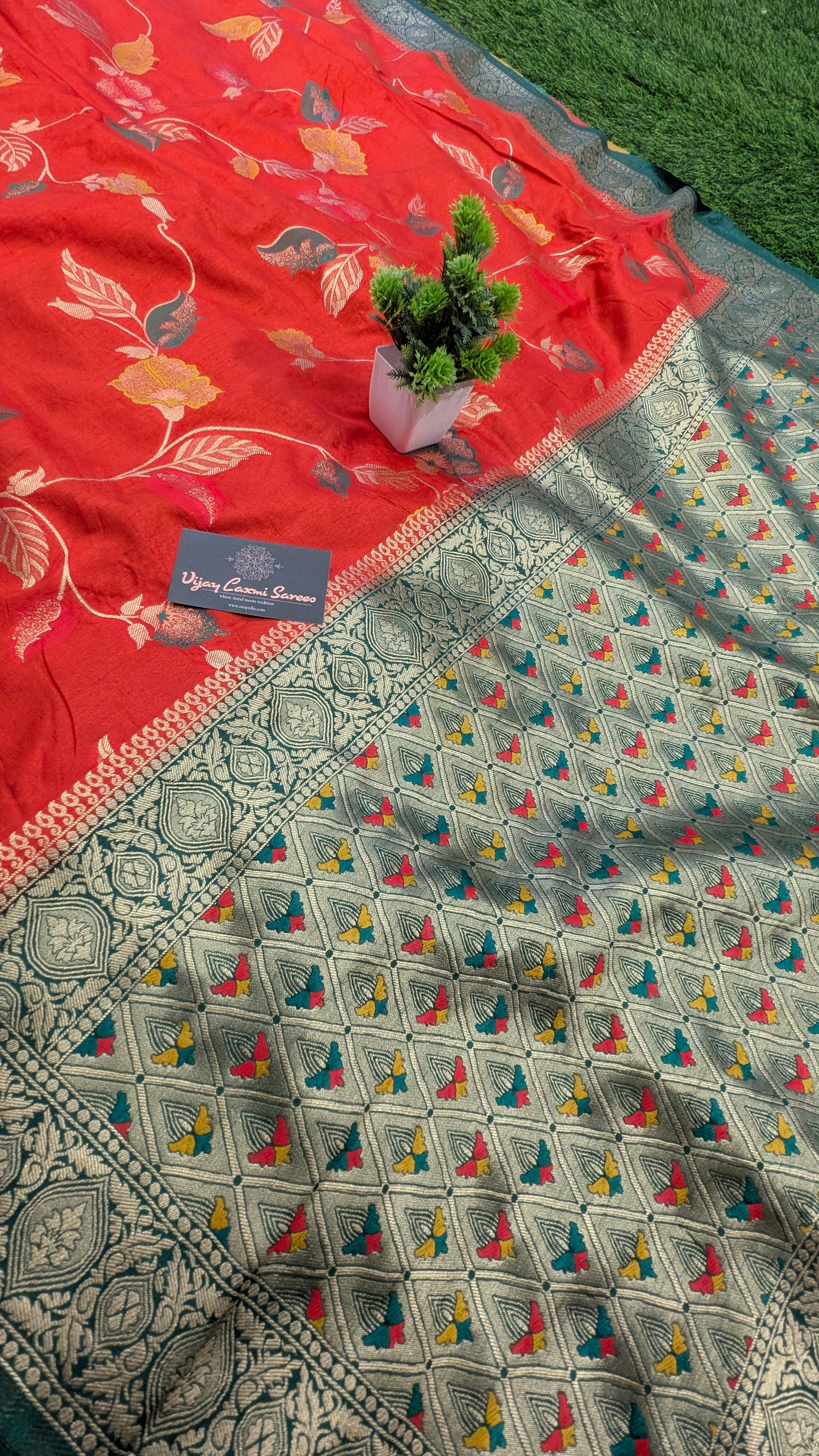 Banarasi semi-katan dupion silk saree