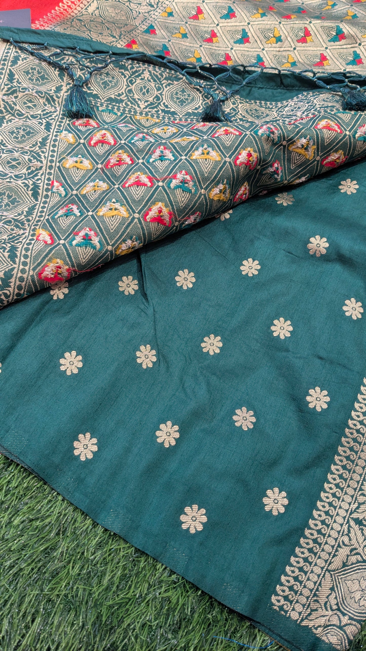 Banarasi semi-katan dupion silk saree