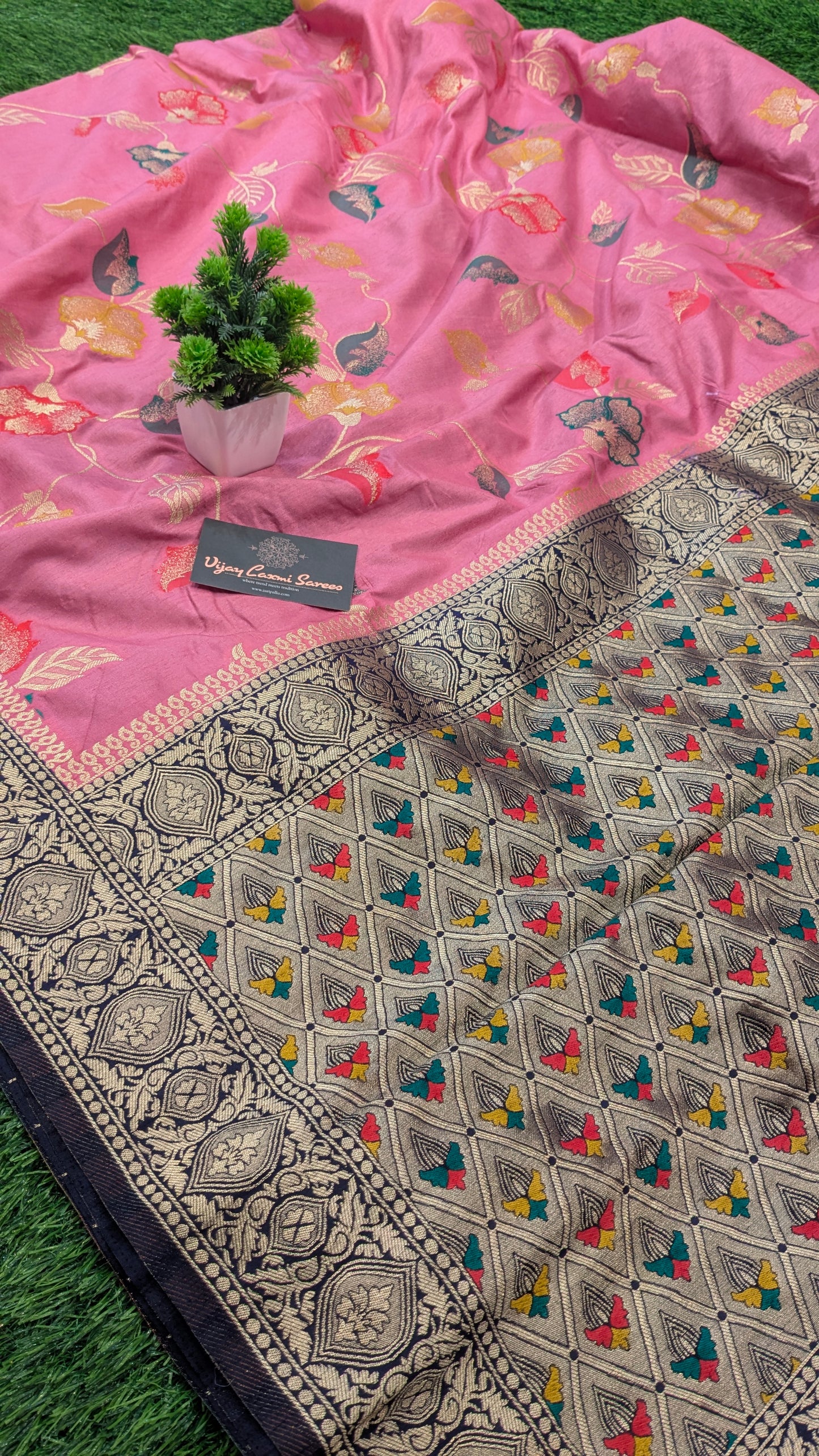 Banarasi semi-katan dupion silk saree