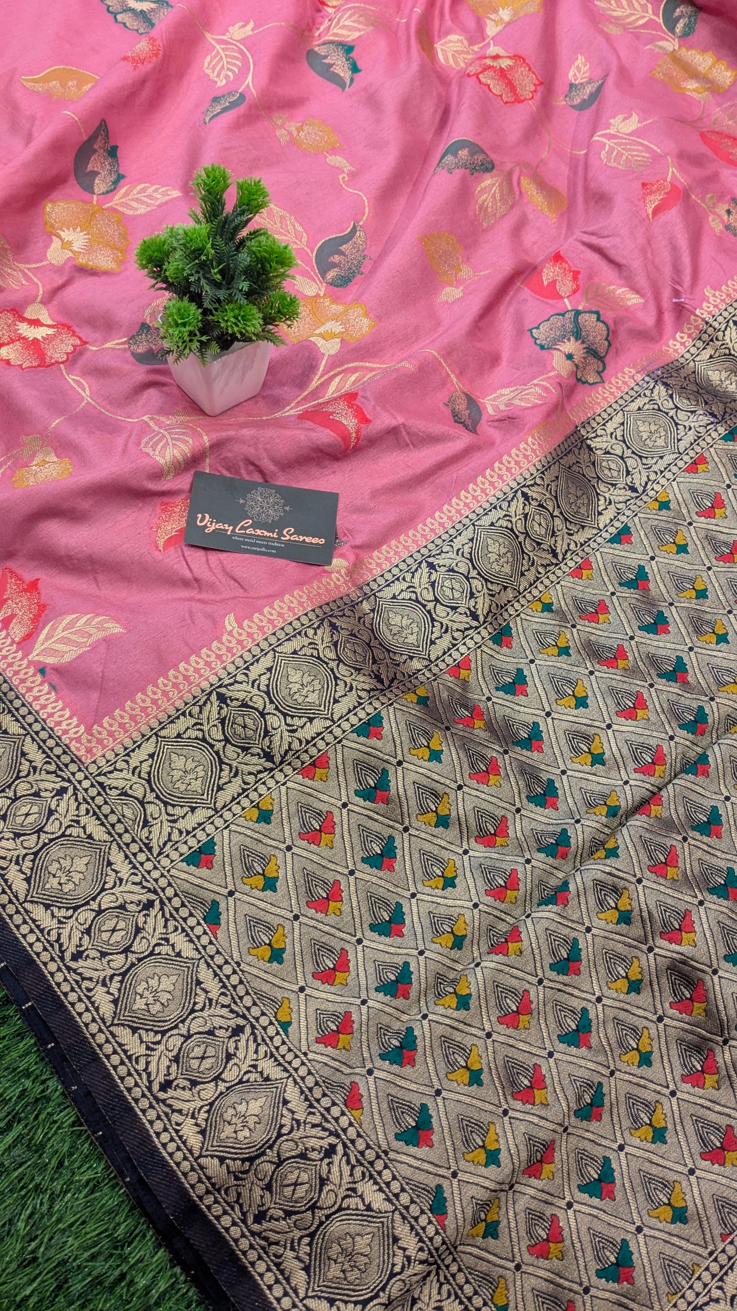 Banarasi semi-katan dupion silk saree