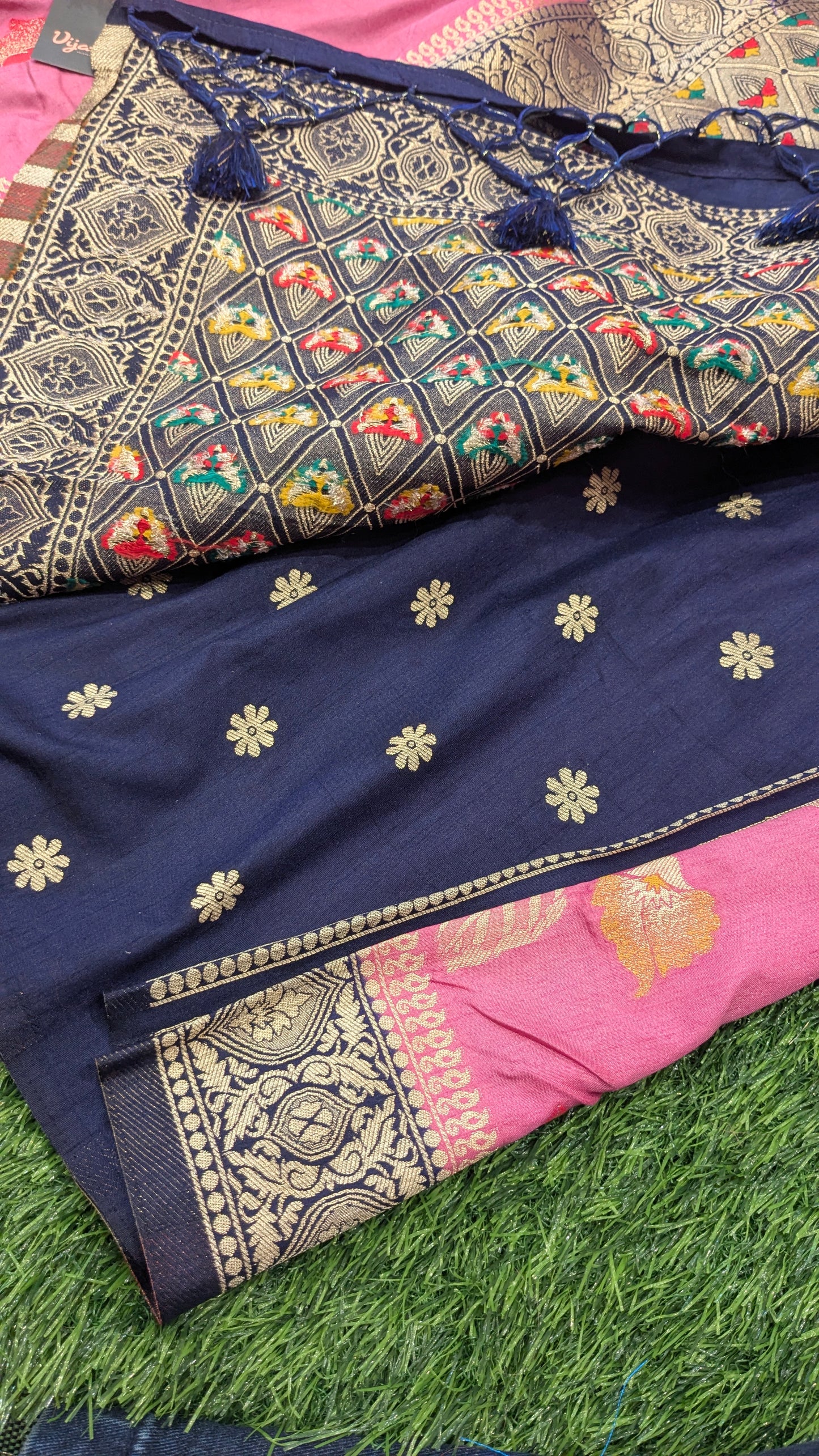 Banarasi semi-katan dupion silk saree