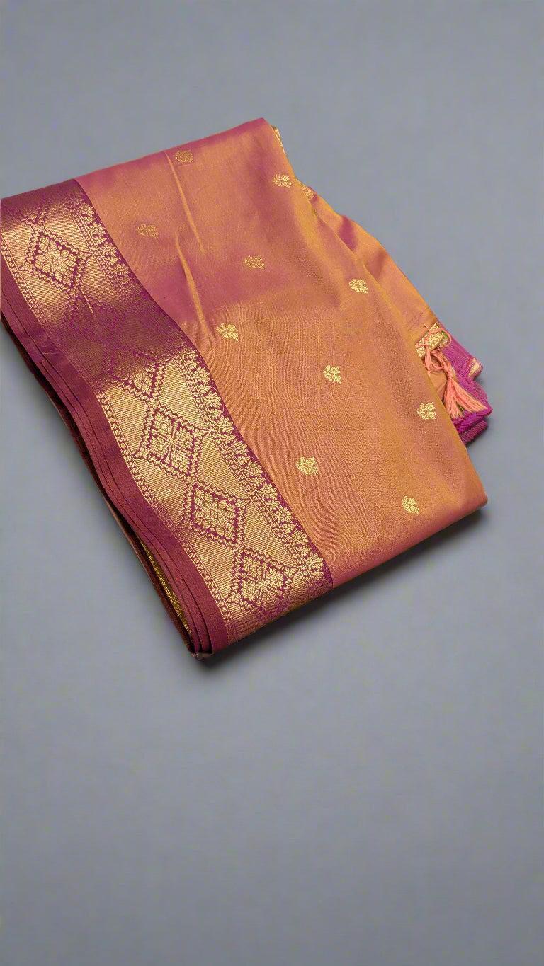 VLS-355 Banarasi Katan Soft Silk Saree with Contrast Satin Border, Rich Pallu & Brocade Blouse – 3 Elegant Colors