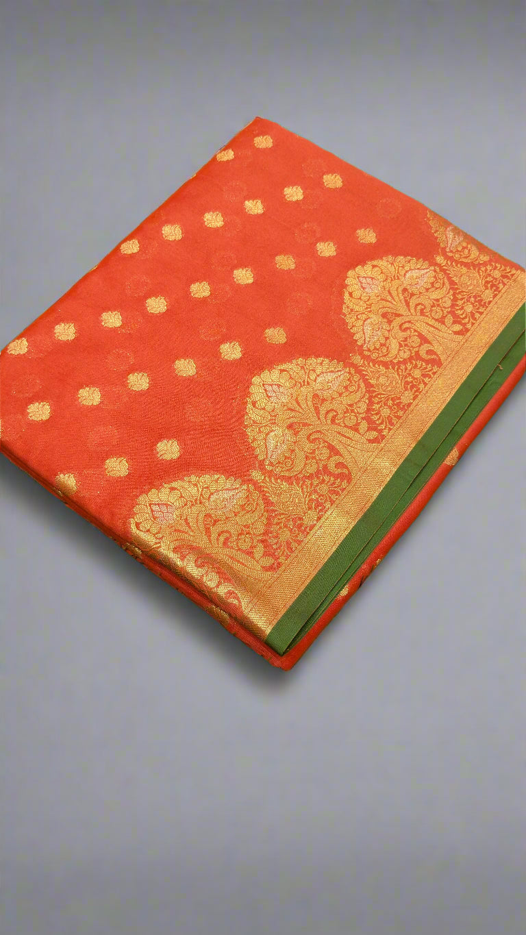 VLS-357 β Premium Resham Katan Booti Banarasi Saree