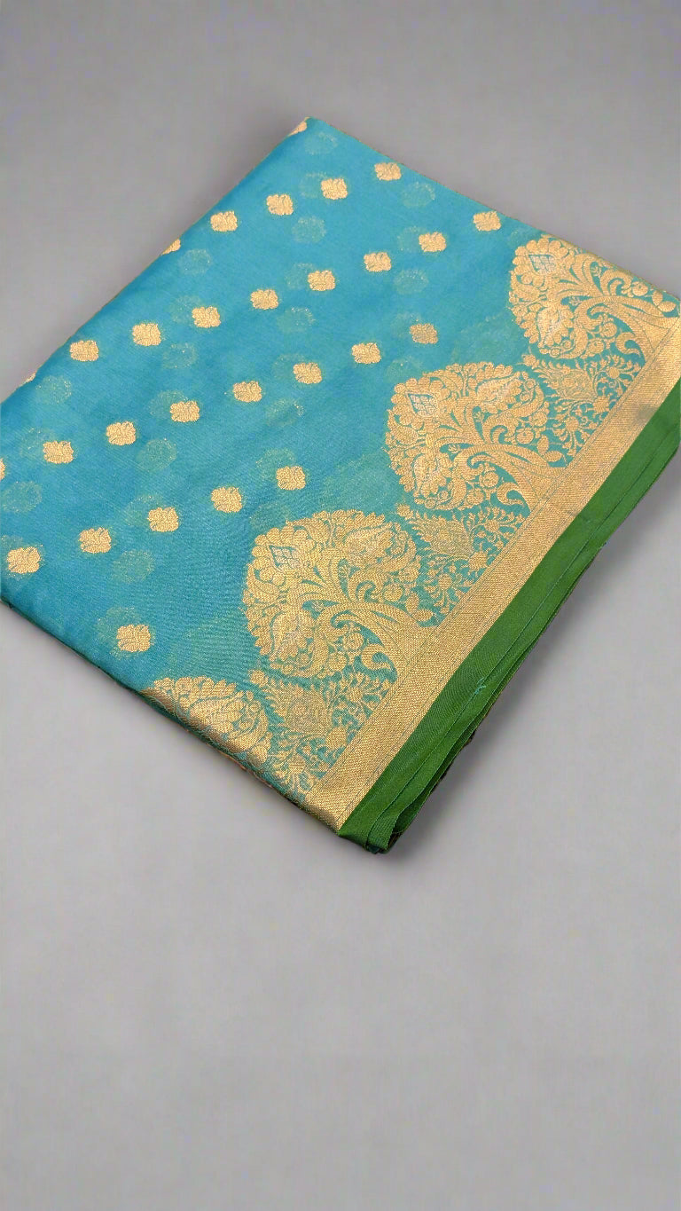 VLS-357 β Premium Resham Katan Booti Banarasi Saree