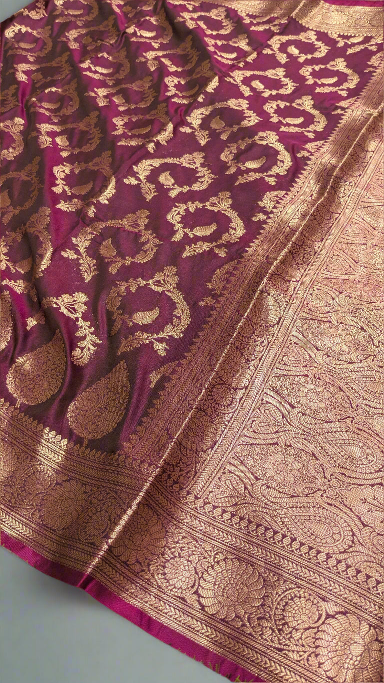VLS-358 – Rukmani Zaal Soft Katan Banarasi Saree
