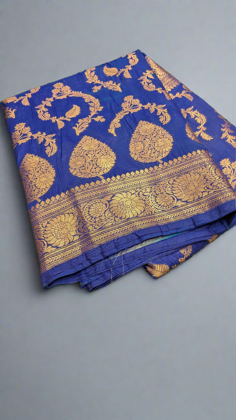 VLS-358 – Rukmani Zaal Soft Katan Banarasi Saree