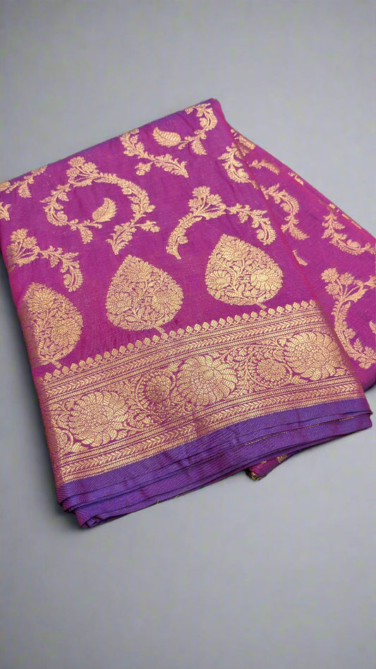 VLS-358 โ Rukmani Zaal Soft Katan Banarasi Saree