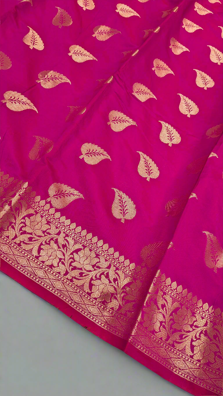 VLS-354 Banarasi Katan Soft Silk Saree with Rich Pallu & Brocade Blouse – 3 Elegant Colors