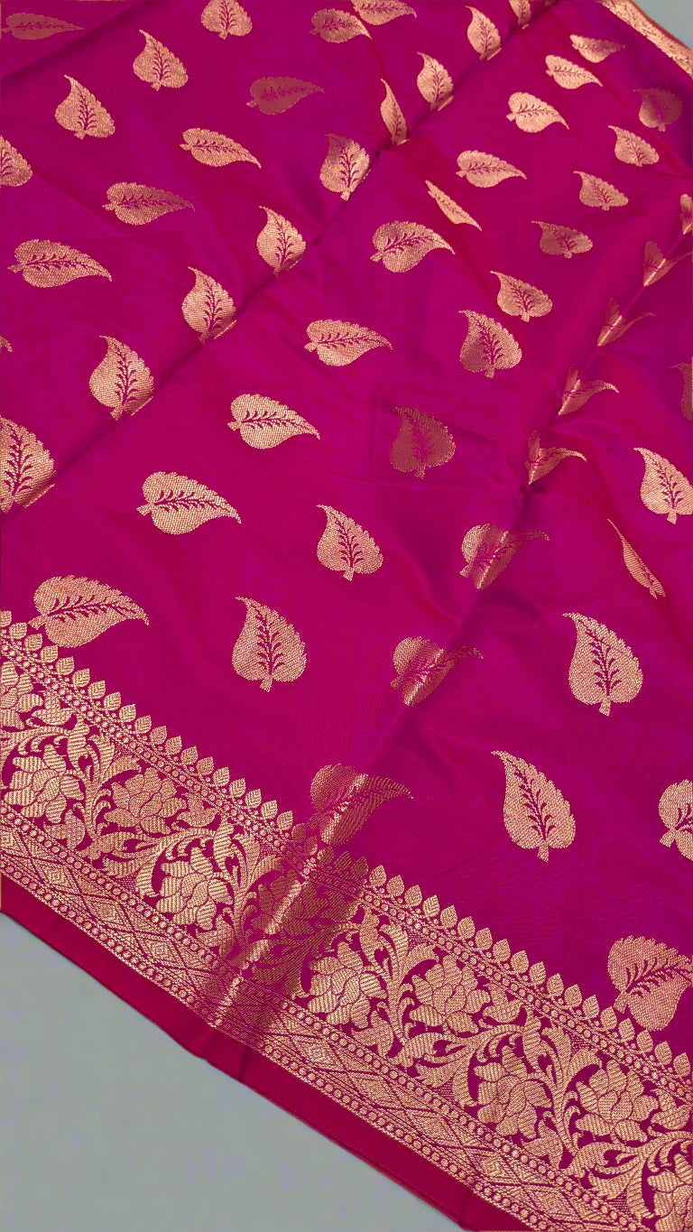 VLS-354 Banarasi Katan Soft Silk Saree with Rich Pallu & Brocade Blouse – 3 Elegant Colors