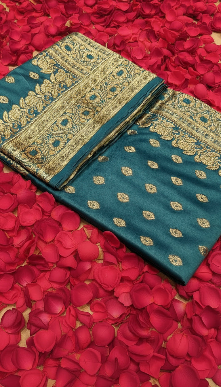 Banarasi Handloom Mashru Katan Silk Saree β¨: VLS 438