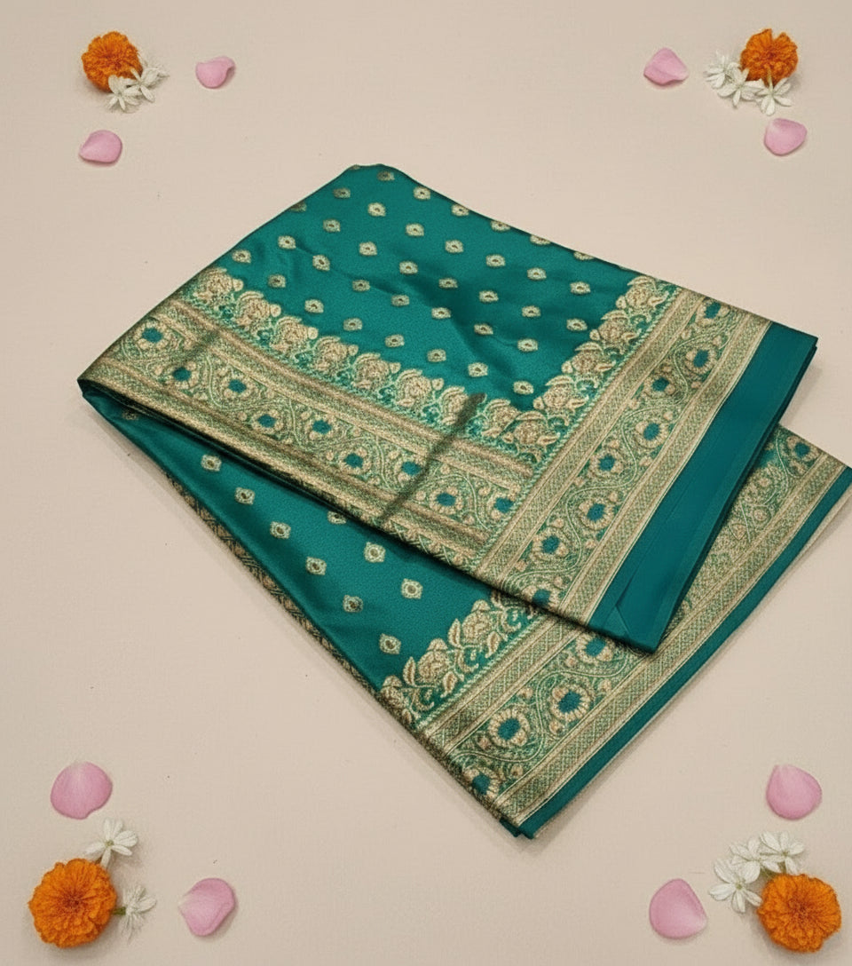 Banarasi Handloom Mashru Katan Silk Saree β¨: VLS 438