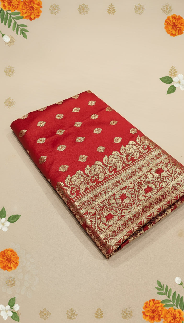 Banarasi Handloom Mashru Katan Silk Saree β¨: VLS 438