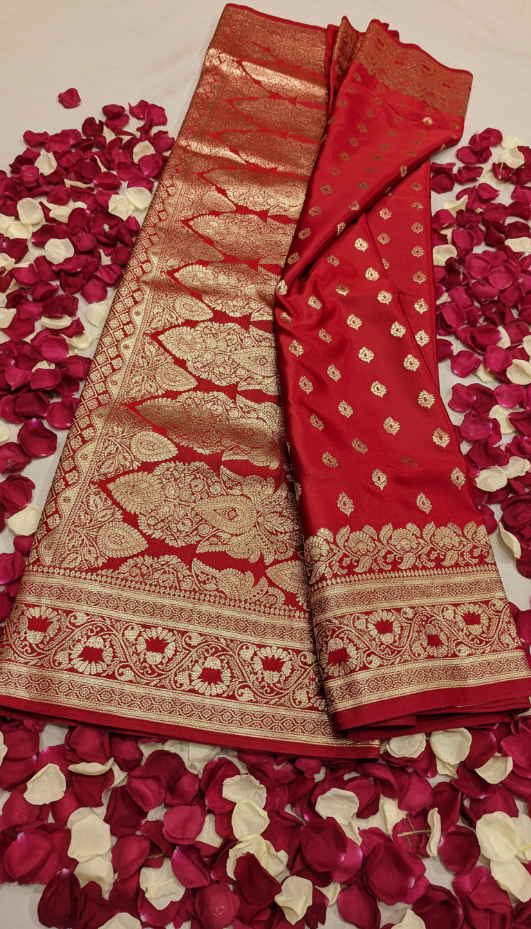 Banarasi Handloom Mashru Katan Silk Saree β¨: VLS 438