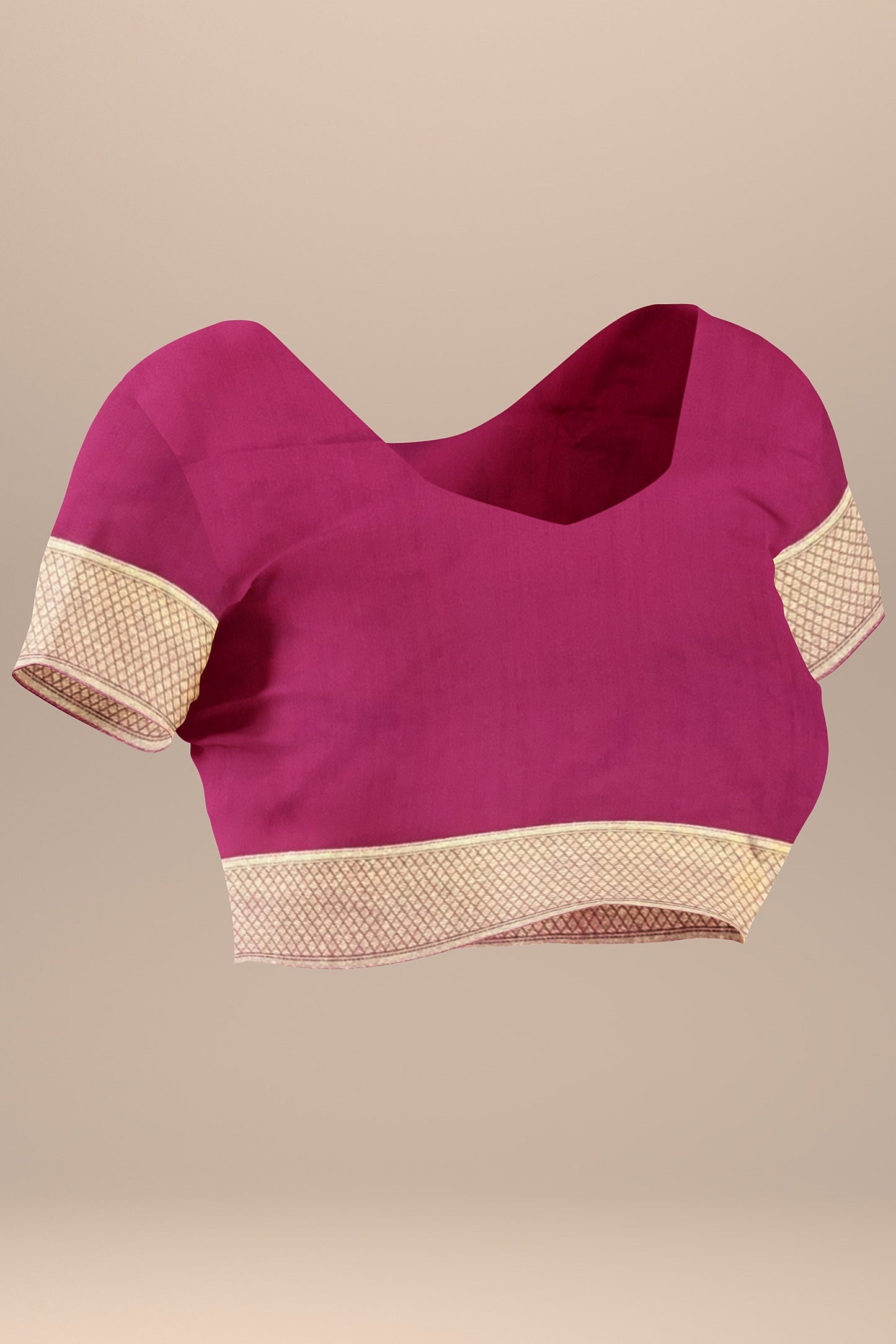 Elegant Black Silk Saree with Pink Contrast and Intricate Motifs