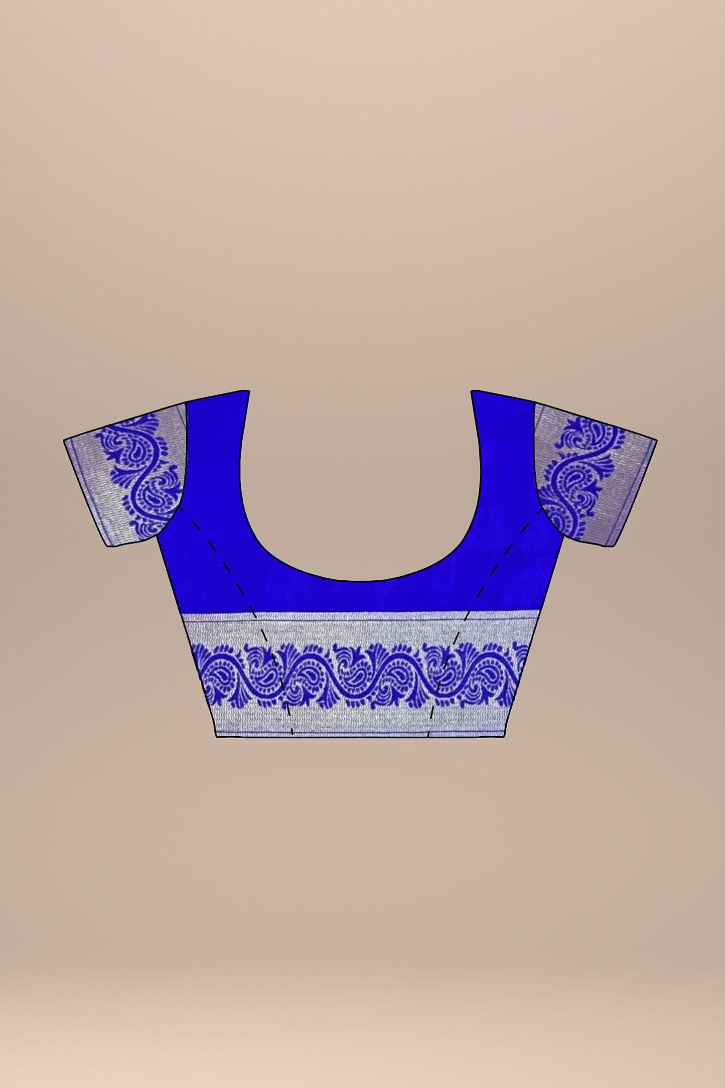 Exquisite Pink and Royal Blue Paithani-Style Saree with Sona Roopa Zari Elephant Design