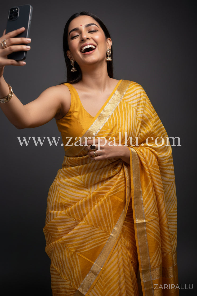 VLS 510 – Pure Organza Arshi Crush Dye Saree ✨