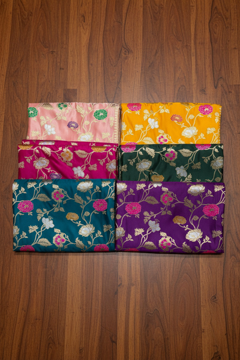 ✨ VLS-498 | Banarasi Mashru Katan Silk Saree