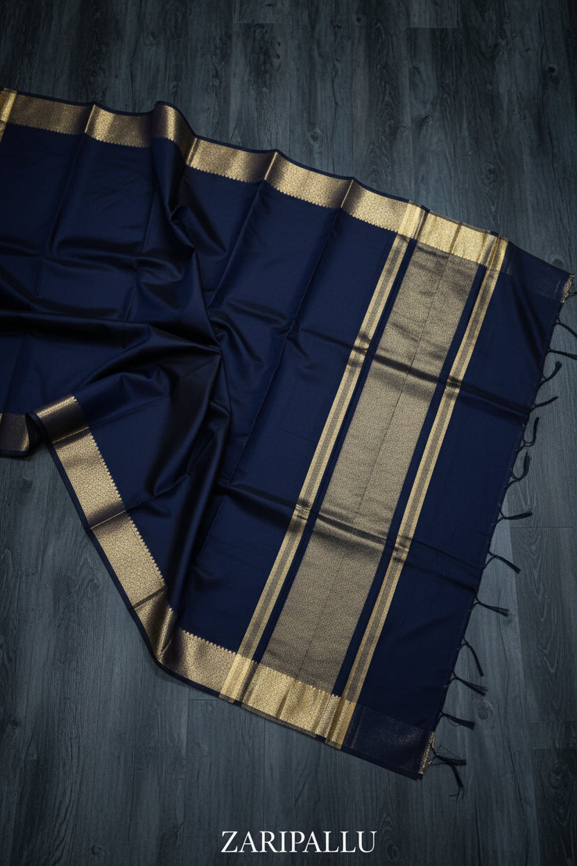 VLS 508 — Mulberry Cotton Silk Saree | Tissue Pallu