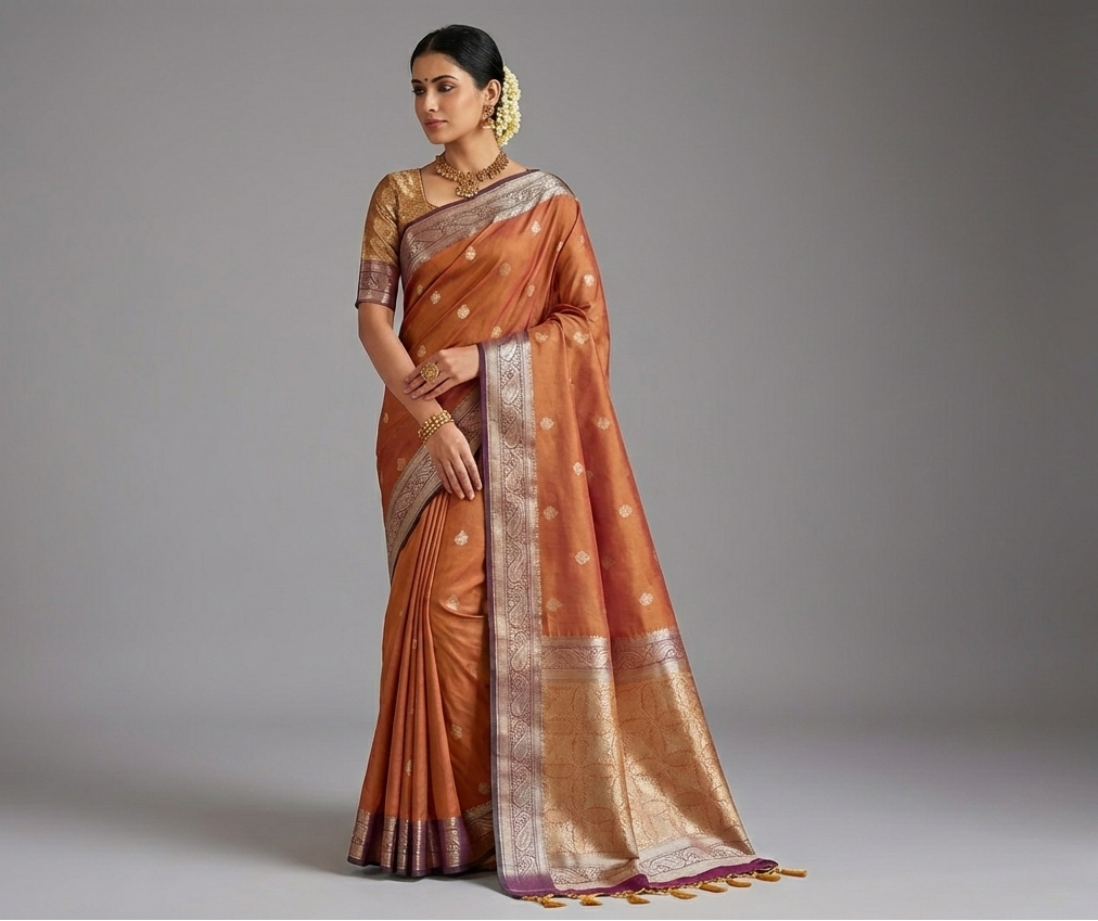 👑 VLS 468 – Royal Banarasi Katan Silk Saree A Timeless Expression of Grandeur & Heritage