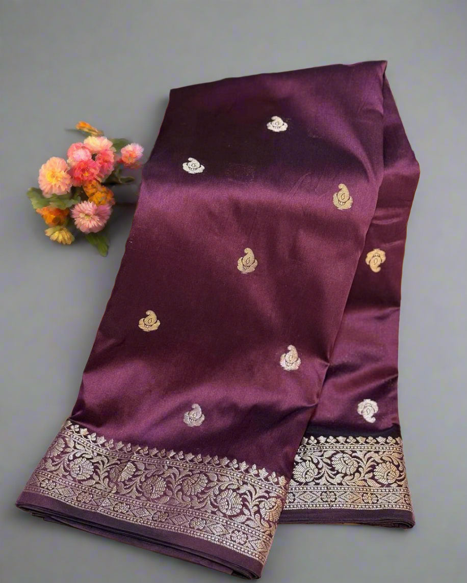 👑 Exclusive Collection 👑 Banarasi Premium Trending Unique Katan Soft Silk Saree