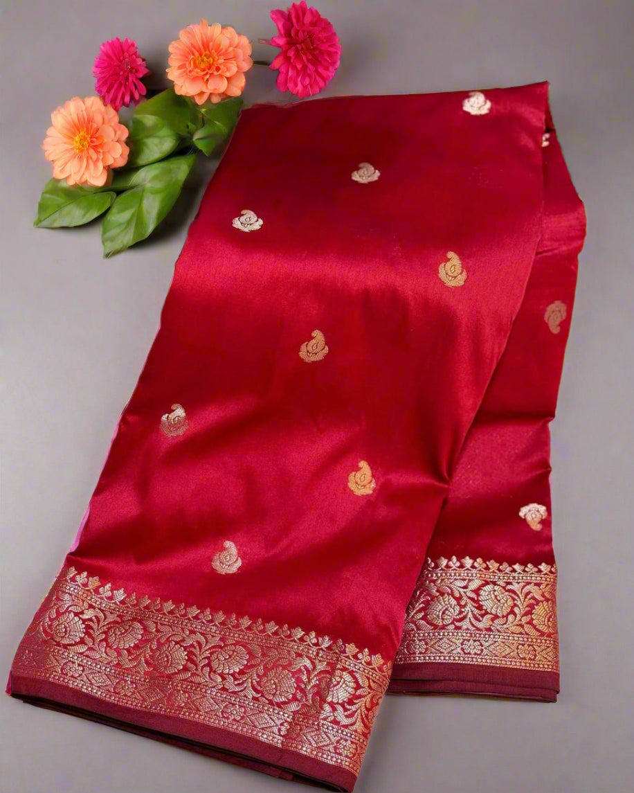 👑 Exclusive Collection 👑 Banarasi Premium Trending Unique Katan Soft Silk Saree