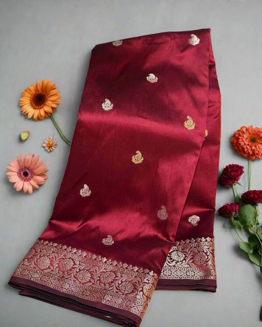 👑 Exclusive Collection 👑 Banarasi Premium Trending Unique Katan Soft Silk Saree