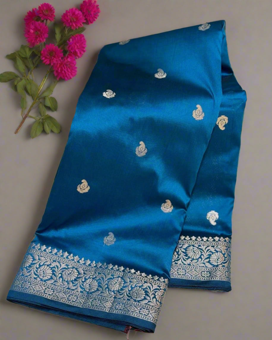 👑 Exclusive Collection 👑 Banarasi Premium Trending Unique Katan Soft Silk Saree