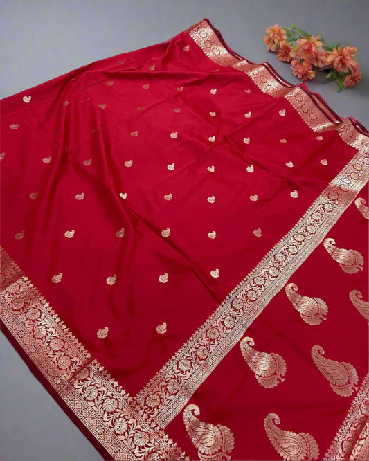 👑 Exclusive Collection 👑 Banarasi Premium Trending Unique Katan Soft Silk Saree