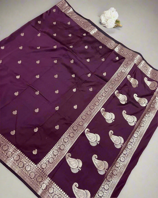 👑 Exclusive Collection 👑 Banarasi Premium Trending Unique Katan Soft Silk Saree