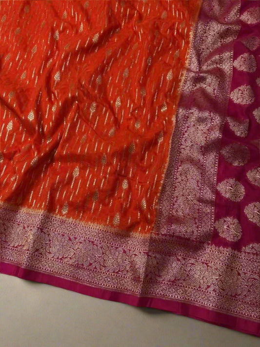 VLS-394 – Banarasi Katan Georgette Silk Soft Saree – Exclusive Collection