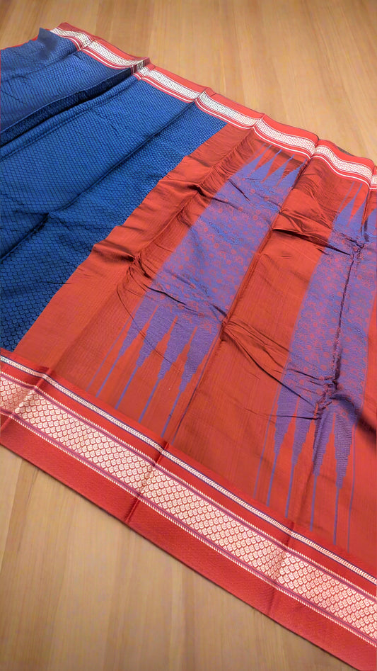 VLS 400 Banarasi Soft Cotton Silk Resham Brocade Saree – Lightweight & Elegant (No Blouse Piece)