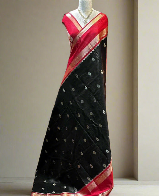 VLS-413 Banarasi Dupion Silk Saree with Water Zari Weaving – Lightweight & Exclusive Design