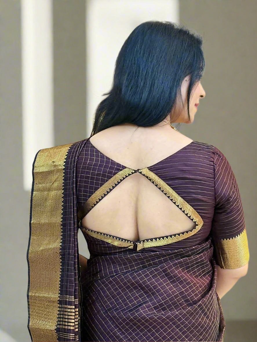 Banarasi Katan Soft Silk Saree – Design VLS 418 (With Gold Zari Weaving & Golden Pallu)