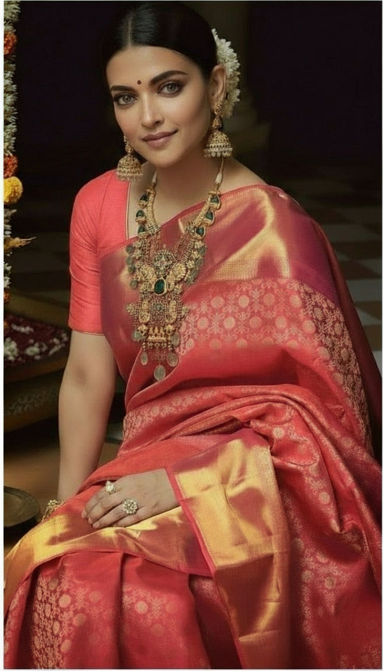 Banarasi Premium Trending Actress-Inspired Katan Silk Soft Saree - VLS 437